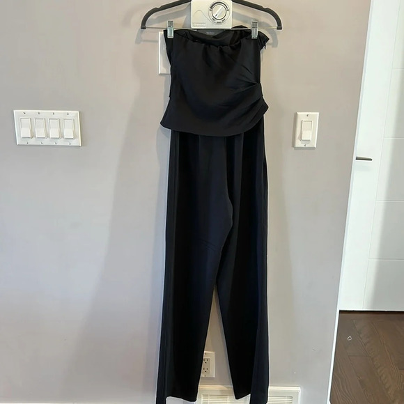 Ronny Kobo Ambre Strapless Jumpsuit in Black - Picture 6 of 13